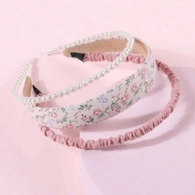 Elegant Women's 3Pcs Fashion Cloth Hair Bands Set, Simple Headband Accessories Y240909