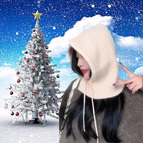 Rabbit Hair Warm Knitted Beanies for Men