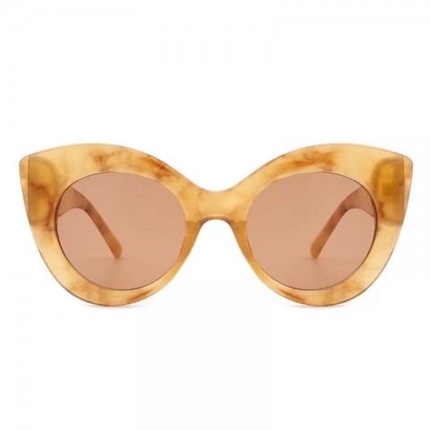 Trendy Cat Eye Sunglasses for Women - Large Frame, Candy Colors, UV400 Protection