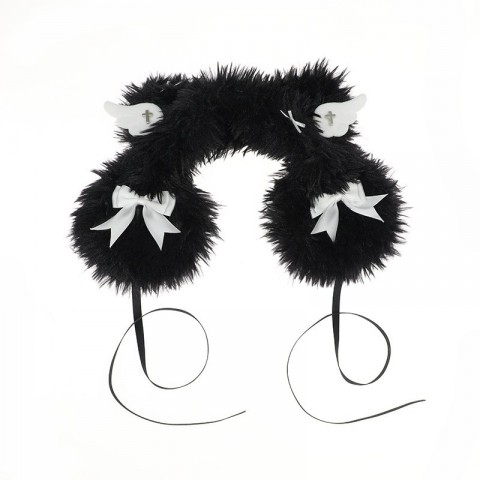 Faux Leather Anime Ear Headbands - Unisex Lolita Style