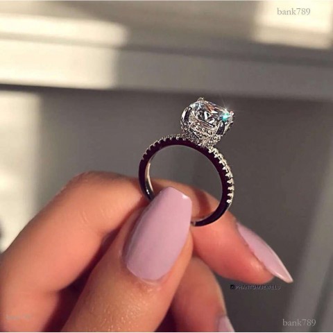 Choucong 2024 Designer Sterling Silver Oval White Topaz Moissanite Bridal Wedding Rings for Women