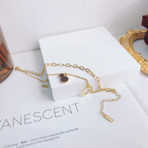 Elegant Women's 18K Gold Plated Moonstone Link Bracelet