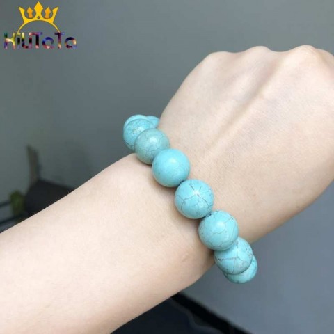 Turquoise Crystal Beads Round Loose Jewelry Making DIY Fashion Accessories 4-12mm