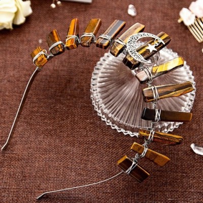 Natural Crystal Queen Tiaras Women's Wedding Bridal Diadem Headpiece 241225