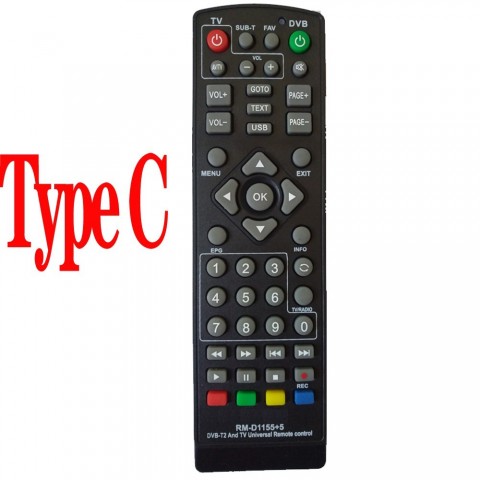 Universal Remote Control for DVB-T2 Digital TV Box RM-D1155 - Easy Setup & Wide Compatibility 2024 Model