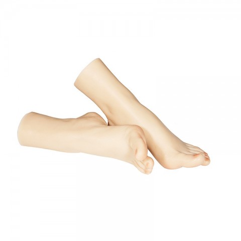 Realistic Silicone Female Foot Mannequin for Nail Art & Photography - TG3607