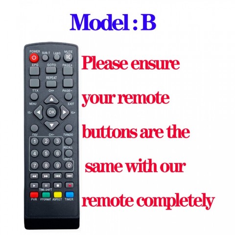 Universal Remote Control for DVB-T2 Digital TV Box RM-D1155 - Easy Setup & Wide Compatibility 2024 Model