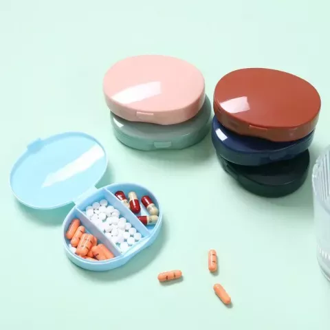 macroupta Portable Plastic Pill Organizer for Daily Health Care