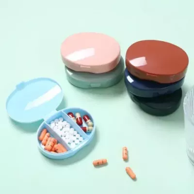macroupta Portable Plastic Pill Organizer for Daily Health Care
