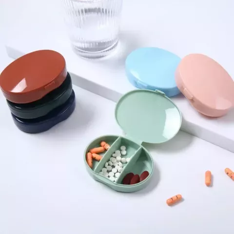 macroupta Portable Plastic Pill Organizer for Daily Health Care