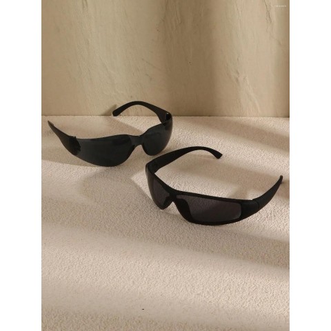 Punk Style Large Geometric Sunglasses for Men - UV380 Protection & Daily Use
