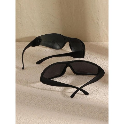 Punk Style Large Geometric Sunglasses for Men - UV380 Protection & Daily Use