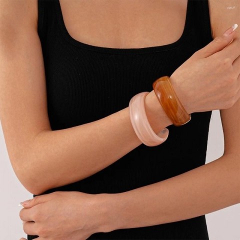 Boho Geometric Acrylic Bracelet for Women