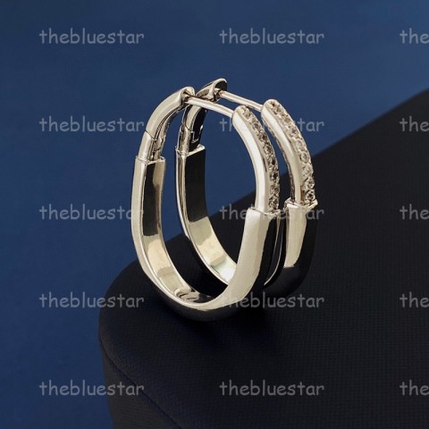 CYD2412021F5 Unisex 18K Gold Plated Hoop & Huggie Earrings for Party Wear