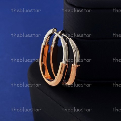 CYD2412021F5 Unisex 18K Gold Plated Hoop & Huggie Earrings for Party Wear