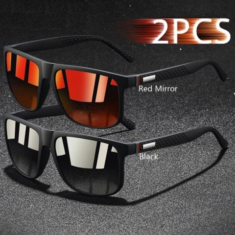 Colorful Striped Vintage Sunglasses for Men UV400 Protection Fashion Eyewear