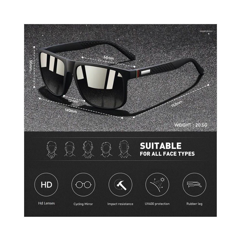 Colorful Striped Vintage Sunglasses for Men UV400 Protection Fashion Eyewear