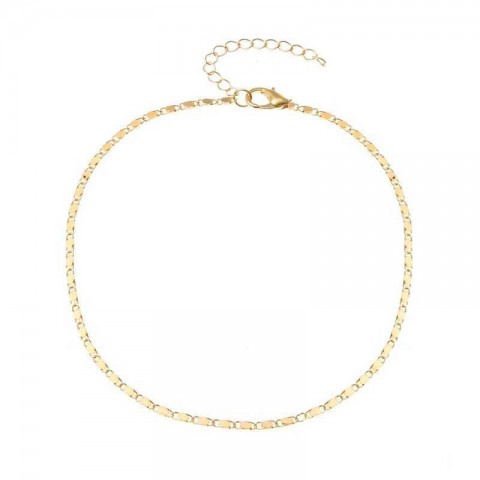 Boho Chic Women's Punk Metal Anklet with Sequins for Summer Beachwear