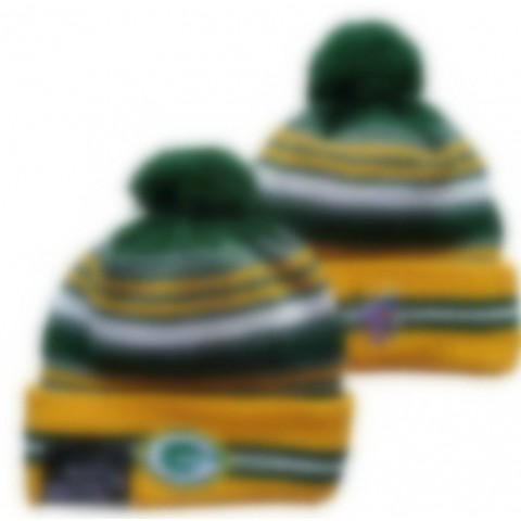 Unisex Sport Knitted Cuffed Pom Beanie Hat with Stripes - Winter Warmth for Men and Women