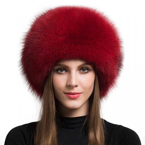 Warm Real Fur Winter Hat for Women