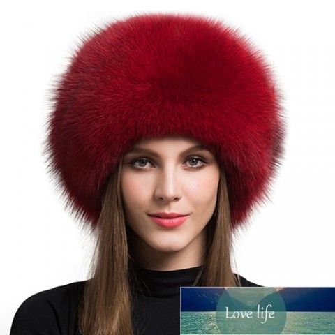 Warm Real Fur Winter Hat for Women