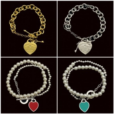Luxury 2025 Tifa Designer Horseshoe Chain Bracelet for Women Brass Material Qax0