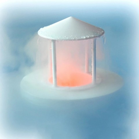 Floating Mist Maker with LED Light for Mini Ponds & Fish Tanks