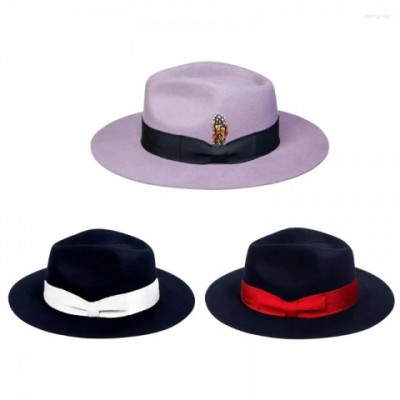 Elegant Beret for Women with Wide Border and Butterfly Design