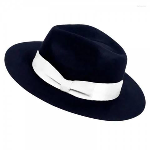 Elegant Beret for Women with Wide Border and Butterfly Design