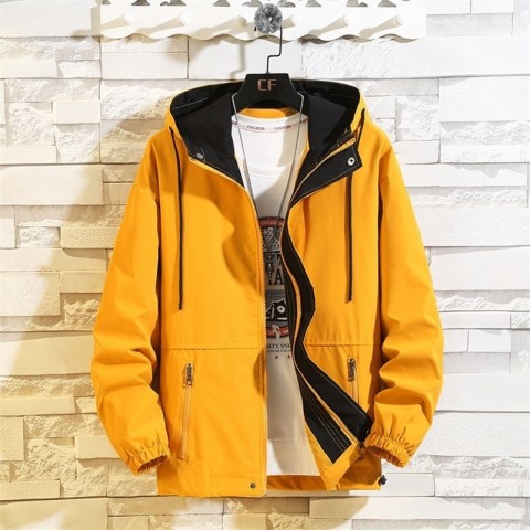 Men's Plus Size Casual Acetate Bomber Jackets for Autumn and Winter