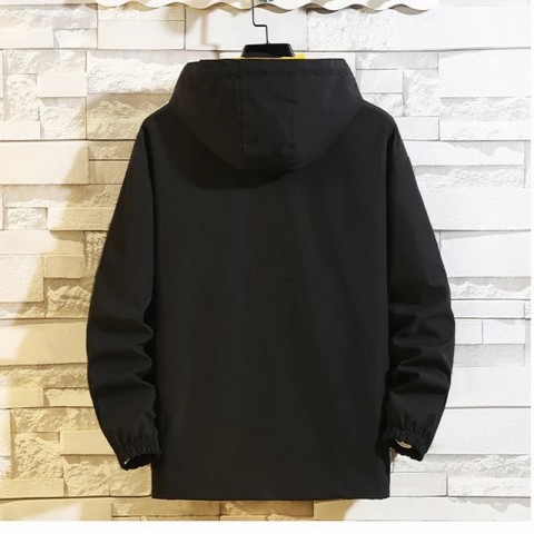 Men's Plus Size Casual Acetate Bomber Jackets for Autumn and Winter