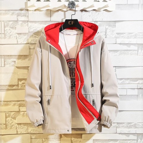 Men's Plus Size Casual Acetate Bomber Jackets for Autumn and Winter