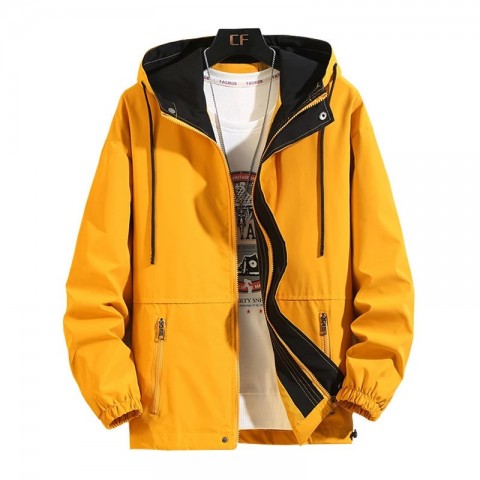 Men's Plus Size Casual Acetate Bomber Jackets for Autumn and Winter