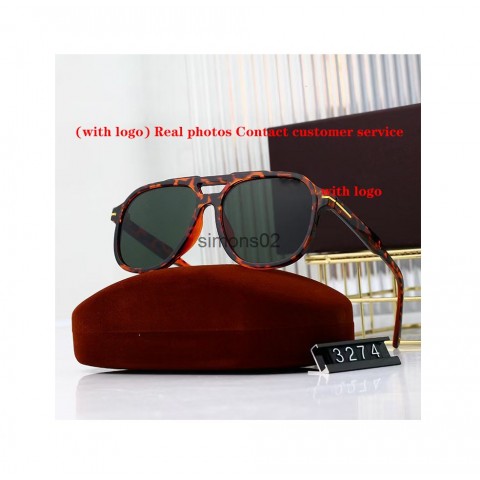 Luxury Designer Ford Polarized Sunglasses - Leopard Print, Unisex, UV400 Protection
