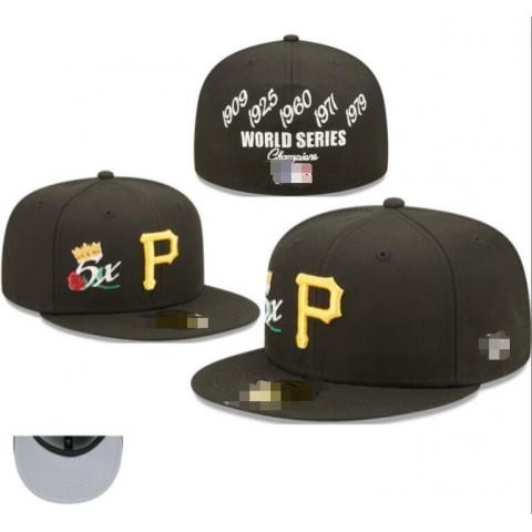 Baseball Pirates 2024 Men's Full Closed Caps - World Series Champions Edition