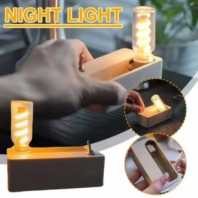 Creative USB Flip Nightlight - Portable Desk Decoration for Kids' Bedtime Comfort
