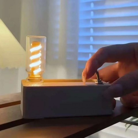 Creative USB Flip Nightlight - Portable Desk Decoration for Kids' Bedtime Comfort