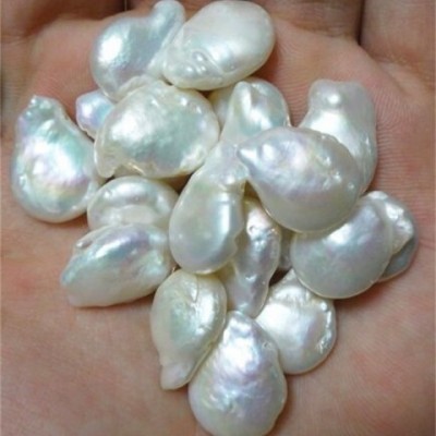 Free Shipping South Sea White Loose Pearl Beads 20Pcs 17.5x12.2mm