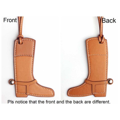 Keychains Lanyards for Women - Heart Design PU Leather Boot Charm J250217