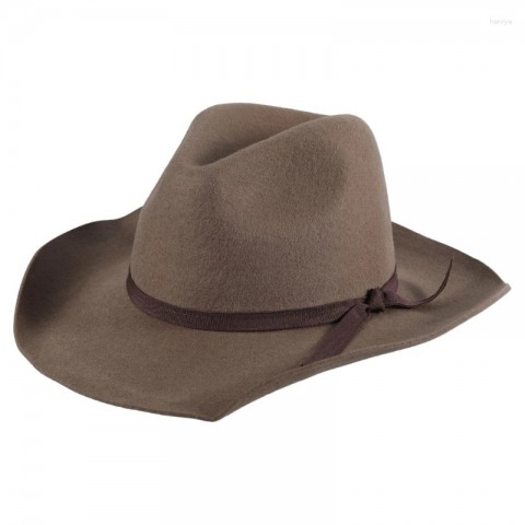 Chic Unisex Beret with Wide Brim and Bowknot as Gift for Him
