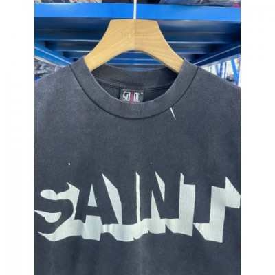 Vintage Fashion Men's Loose Cotton T-shirt with Letter Print