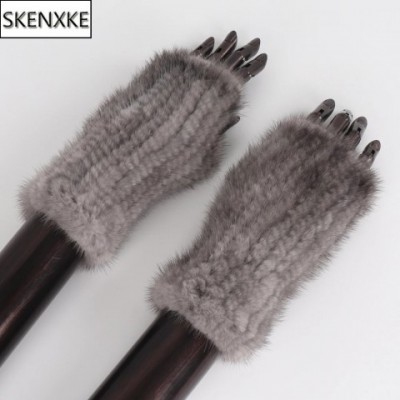 2024 Premium Women's Real Mink Knit Gloves - Strong Elastic Winter Wear