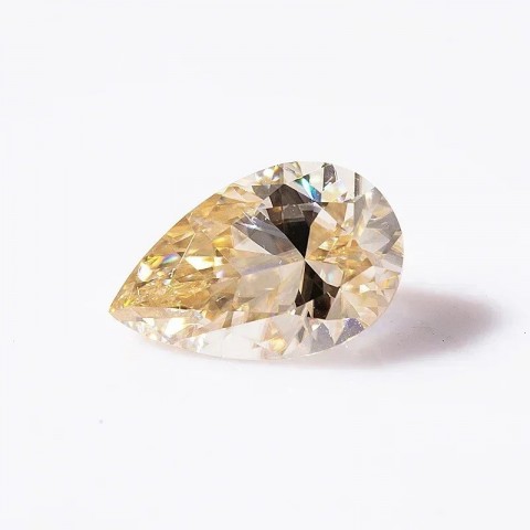 YES Never Fade Loose Pear Cut Green Aqua Blue Champagne D Color Diamonds with GRA Certificate