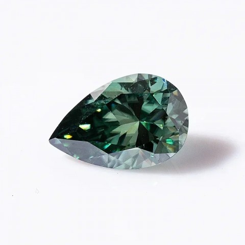 YES Never Fade Loose Pear Cut Green Aqua Blue Champagne D Color Diamonds with GRA Certificate