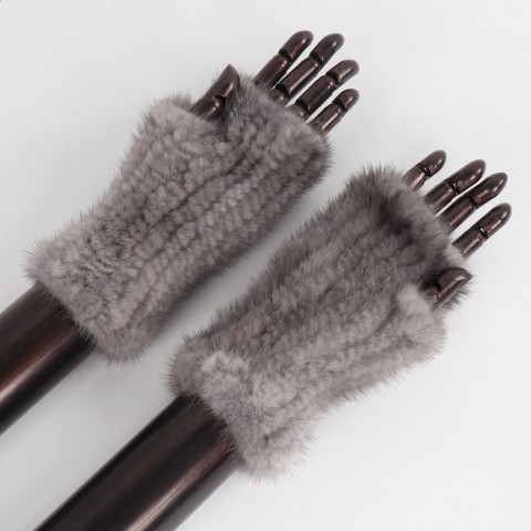 2024 Premium Women's Real Mink Knit Gloves - Strong Elastic Winter Wear