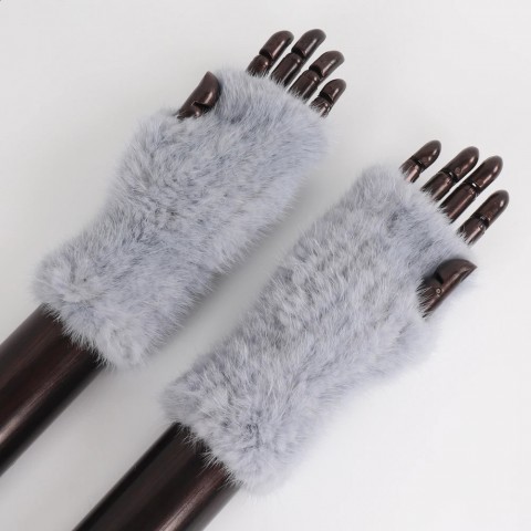 2024 Premium Women's Real Mink Knit Gloves - Strong Elastic Winter Wear