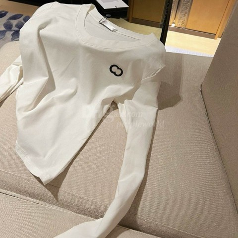 Women's Slim V-Neck Long Sleeve Casual Cotton Blend T-Shirt