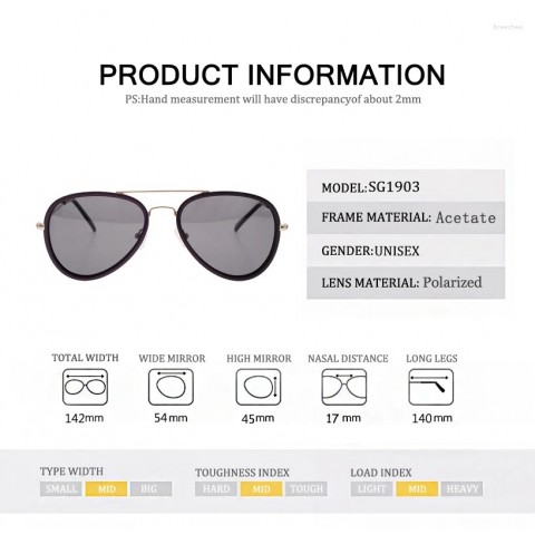 Real Fashion Vintage Sunglasses - Polarized UV400 Driver Glasses for Men & Women