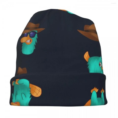 Beret Perry the Platypus Unisex Warm Knitted Skullie Hat