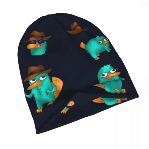 Beret Perry the Platypus Unisex Warm Knitted Skullie Hat